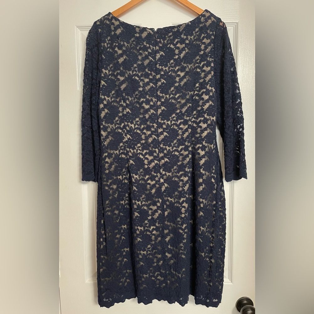 Jessica Howard Navy Lace Dress - Picture 3 of 6